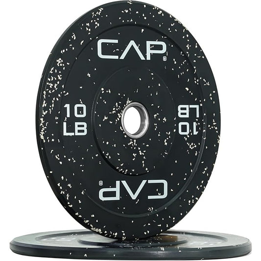 CAP Barbell Rubber Olympic Bumper Plate, 10lbs - Pair