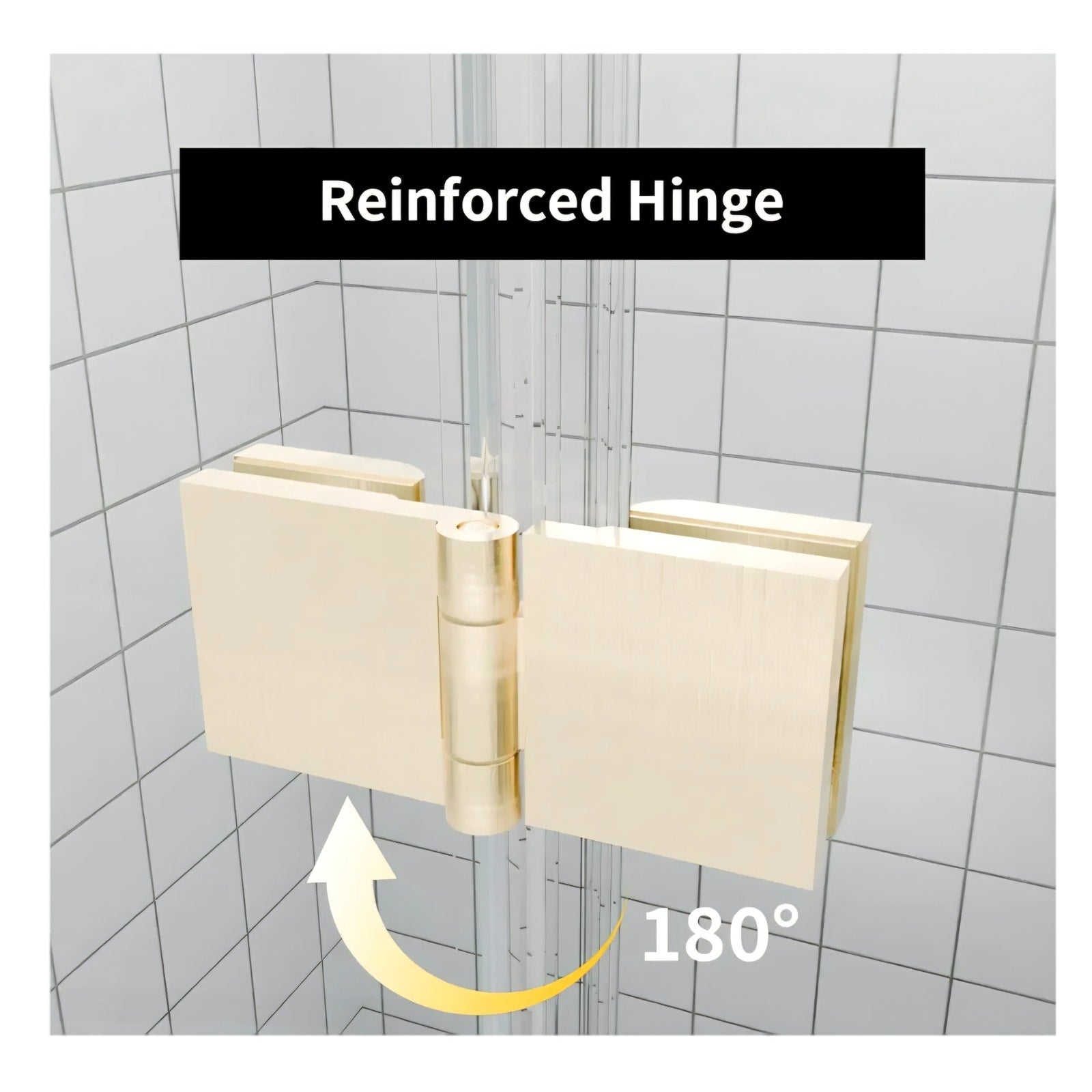 Bifold Shower Door, 30"-31.9" W x 72" H, 1/4" Tempered Glass Shower Door, Foldable Shower Glass Doo
