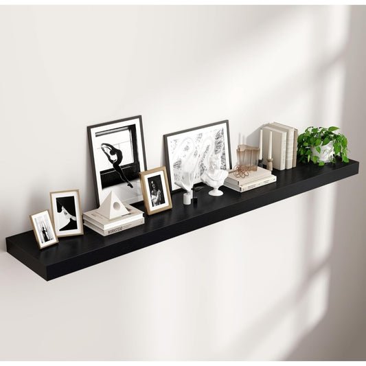 Large Floating Shelves for Wall, 72" W x 11.6" D x 2" H, 1 Pack of Long Wall Mounted Engineered