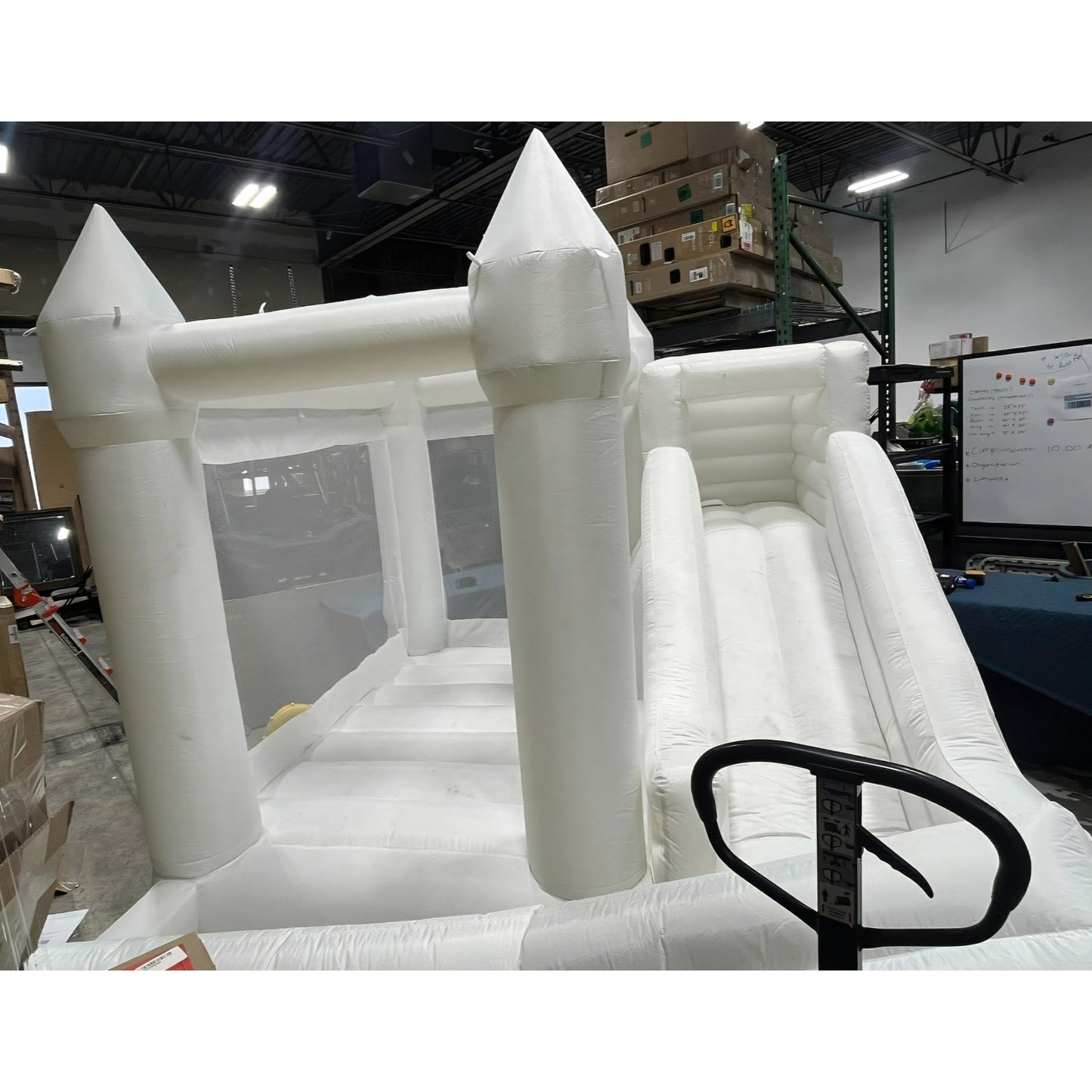 Bounce House Medium to Large White Bounce House Inflatable Castle 12FTx8.5FT