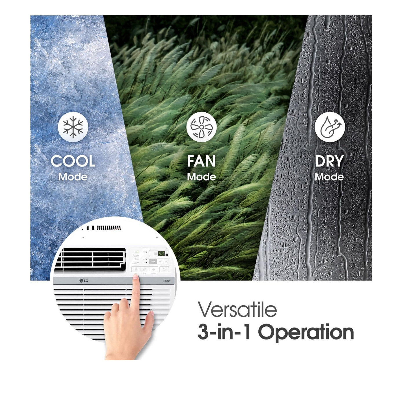 LG 10000 BTU Smart Wi-Fi Enabled, Ultra-Quite window air conditioner
