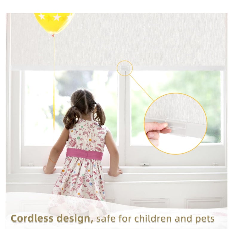 ChrisDowa Blackout Window Shades, Cordless Roller Blinds for Indoor Windows 72" W x 72" H