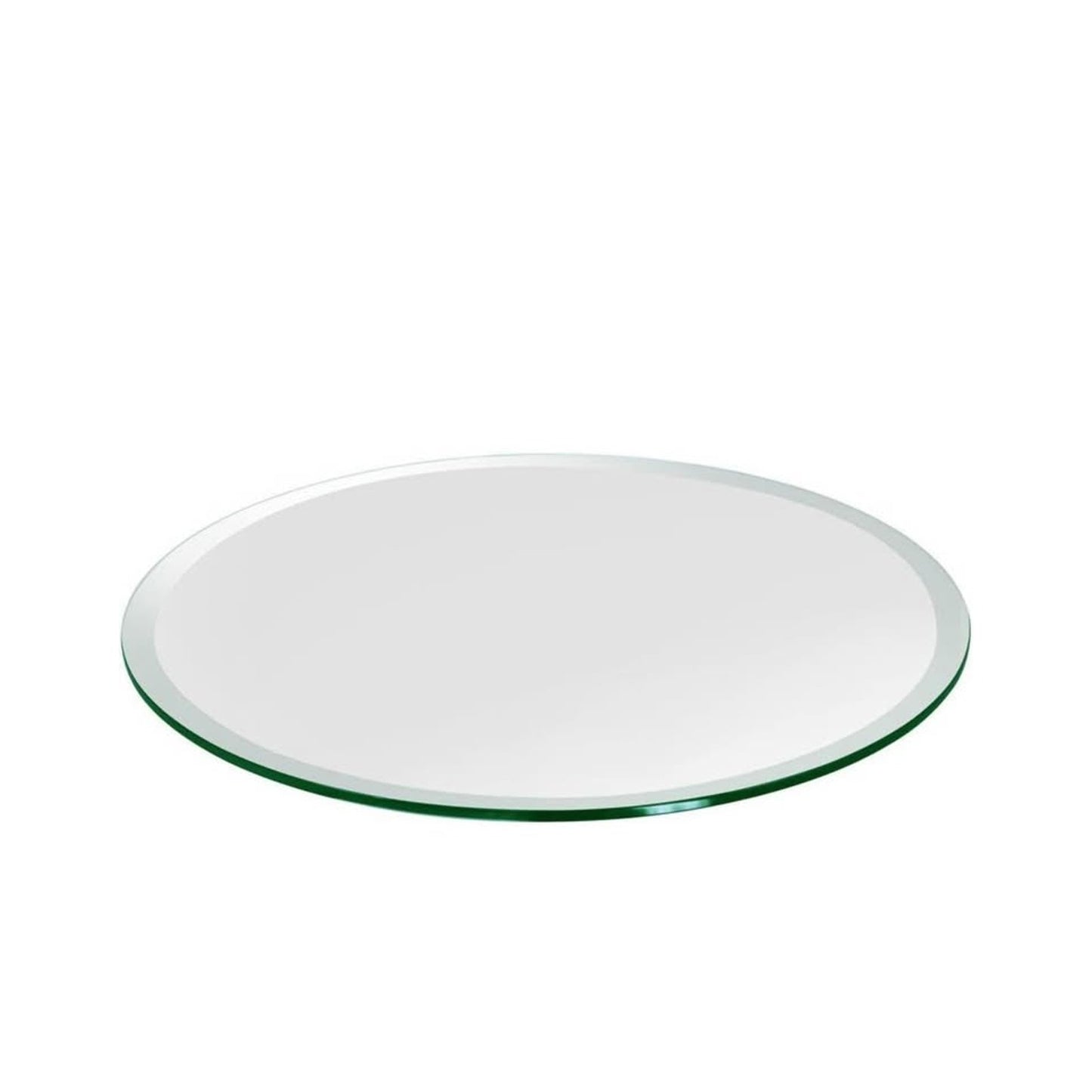 48 inch Round Glass Table Top - Tempered - 1/2" Thick Glass Surface, Safe Beveled Edge, Multipurpose