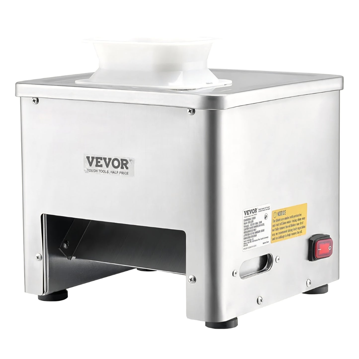 VEVOR Meat Cutter Machine, 550W Meat Slicer, 350 lb/h Commercial Meat Cutting Machine, Stainless