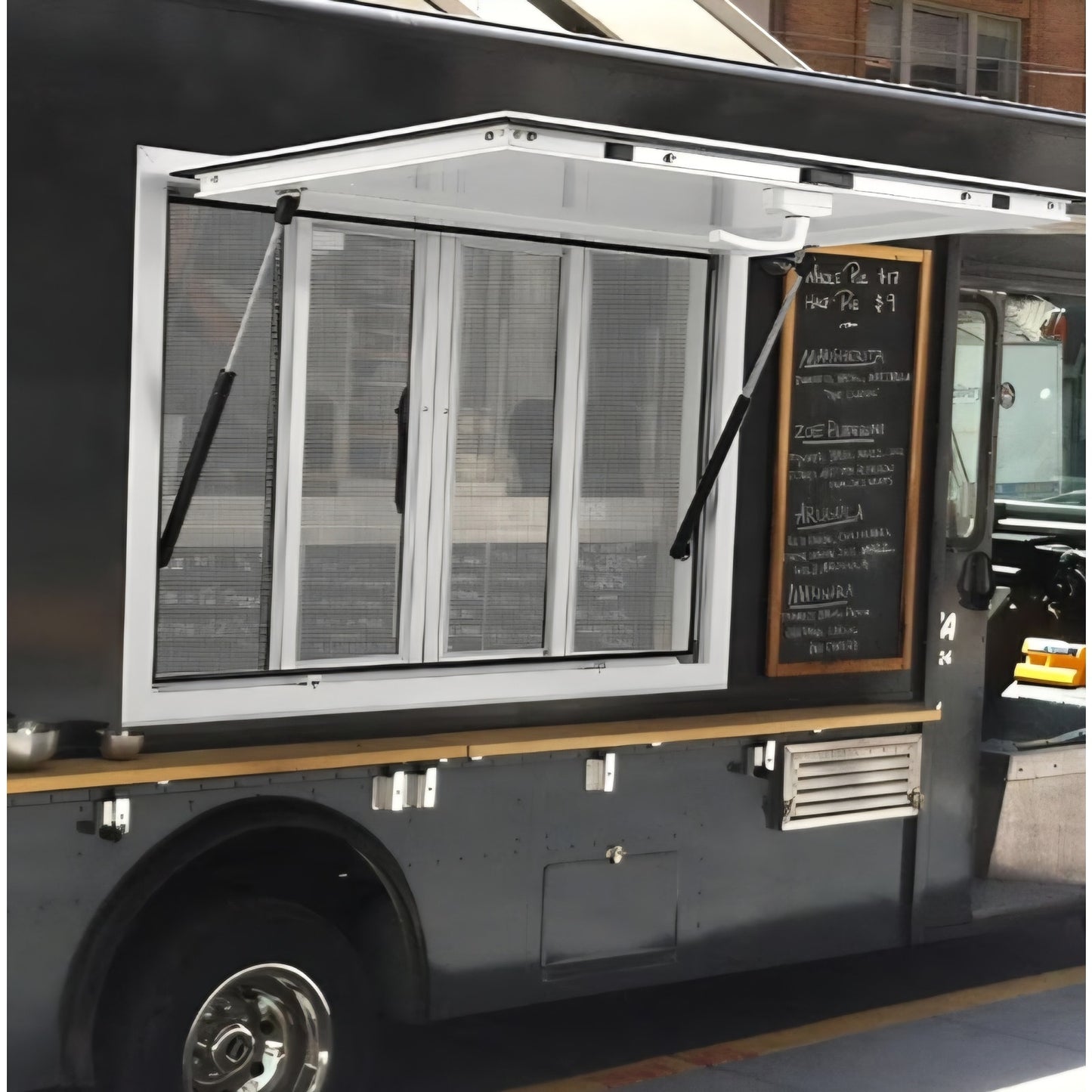 48 x 36 inch Concession Window for Food Truck, Aluminum Alloy Food Truck Service Windows