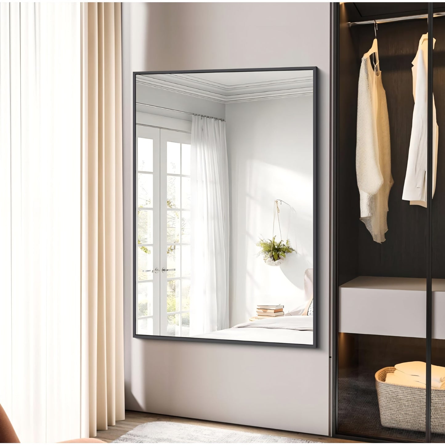 Bathroom Mirror,55x36 inch Large Wall Mirror for Bathroom Wall Mounted