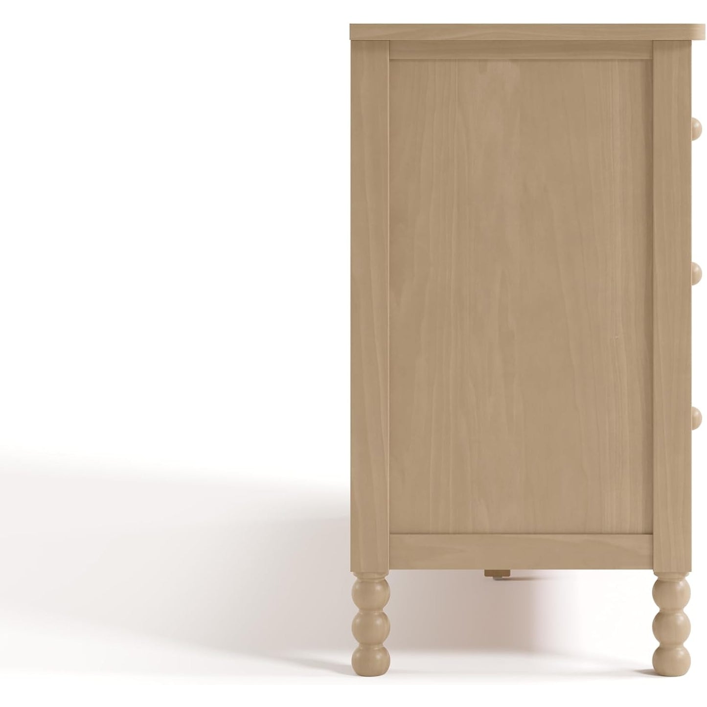 Storkcraft Rio 6 Drawer Dresser, Driftwood | GREENGUARD Gold Certified, Safety Interlocking Drawers