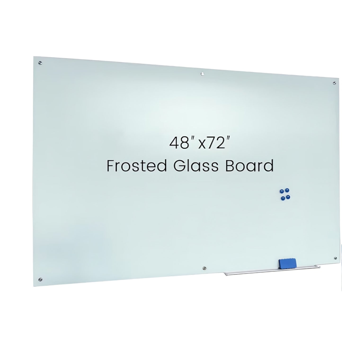 Frosted Magnetic White Board – 72 x 48 Inches Dry Erase Glass Whiteboard for Wall