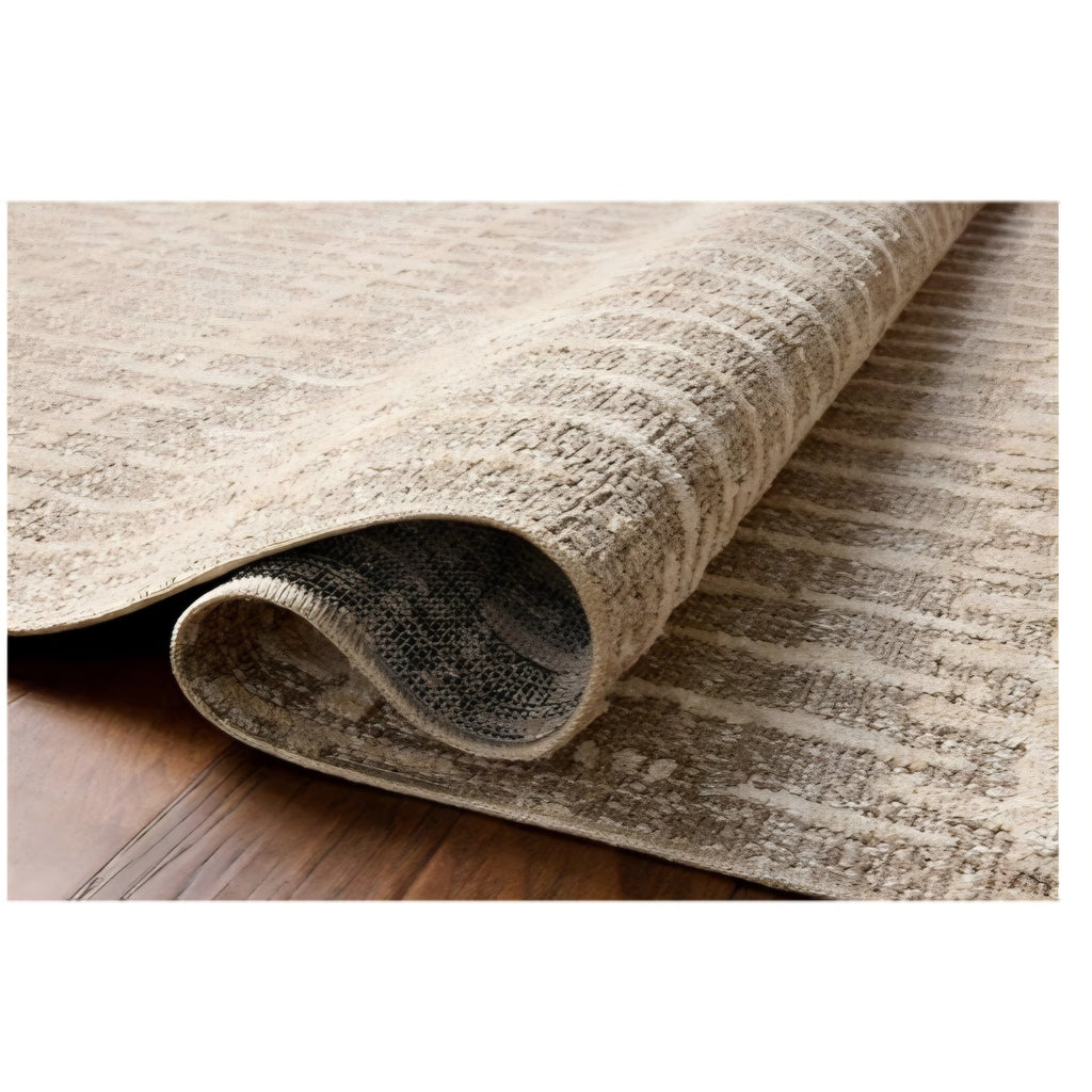 Loloi Amber Lewis Bexley Collection BEX-02 Taupe/Natural 11'-6" x 15' Area Rug Neutral, Textured