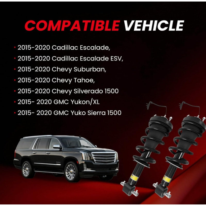 4PCS Front & Rear Shocks Struts Assembly Cadillac Escalade Chevy Suburban Tahoe Silverado GMC YUKON
