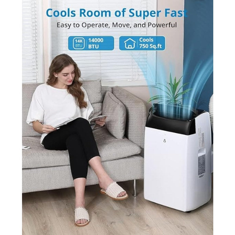 Garvee 14000 BTU Portable Air Conditioner, 3-in-1 Indoor AC Unit with Cooling, Dehumidifier,
