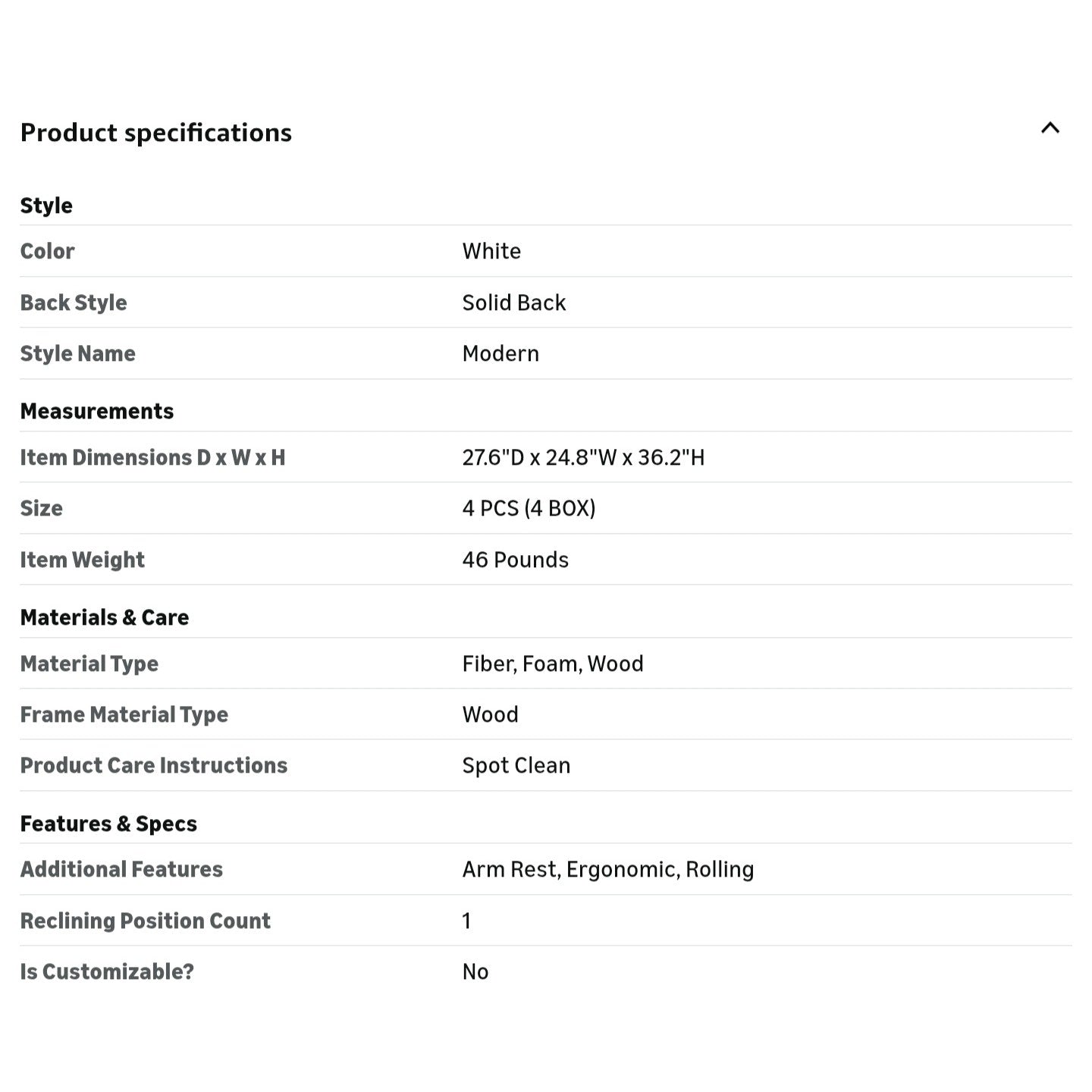 Dining Chairs Set of 4, Modern Dining Room Chairs with Casters & Washable Cover