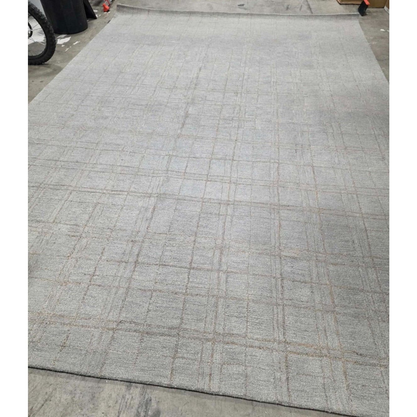 Area Rug Loloi Chris Loves Julia Polly Collection POL-09 Fog/Wheat 9'-3" x 13