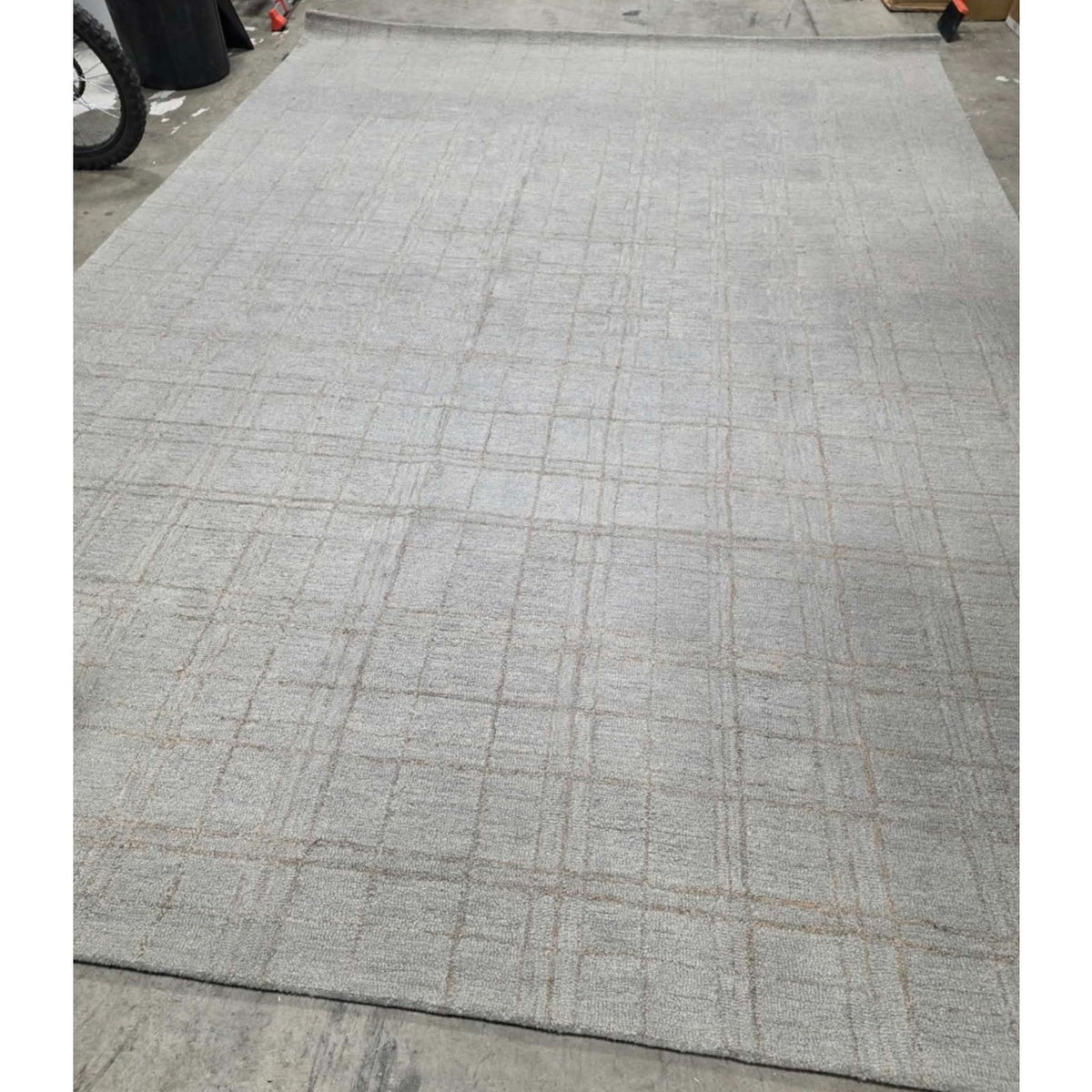 Area Rug Loloi Chris Loves Julia Polly Collection POL-09 Fog/Wheat 9'-3" x 13