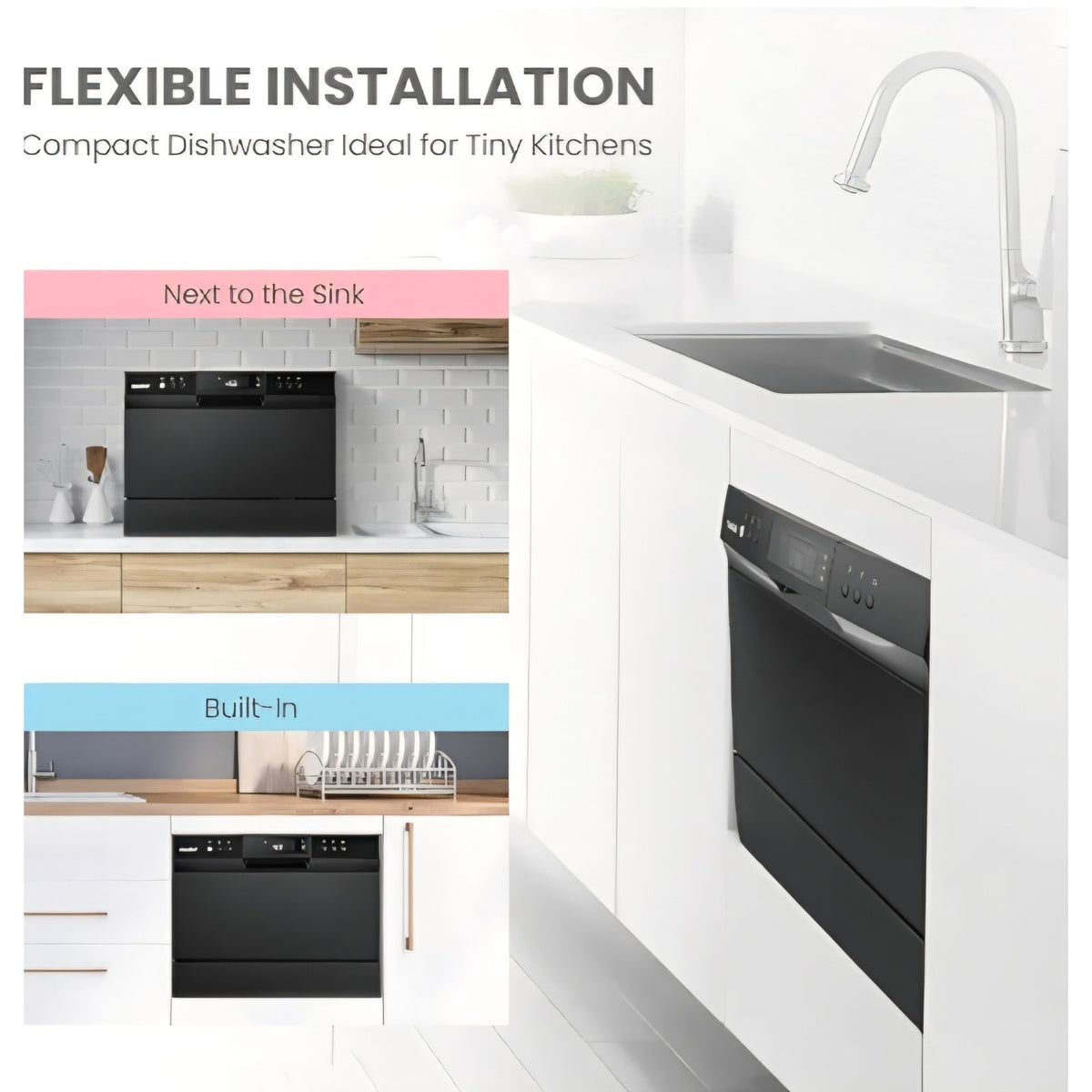 Countertop Dishwasher, Energy Star Portable Dishwasher