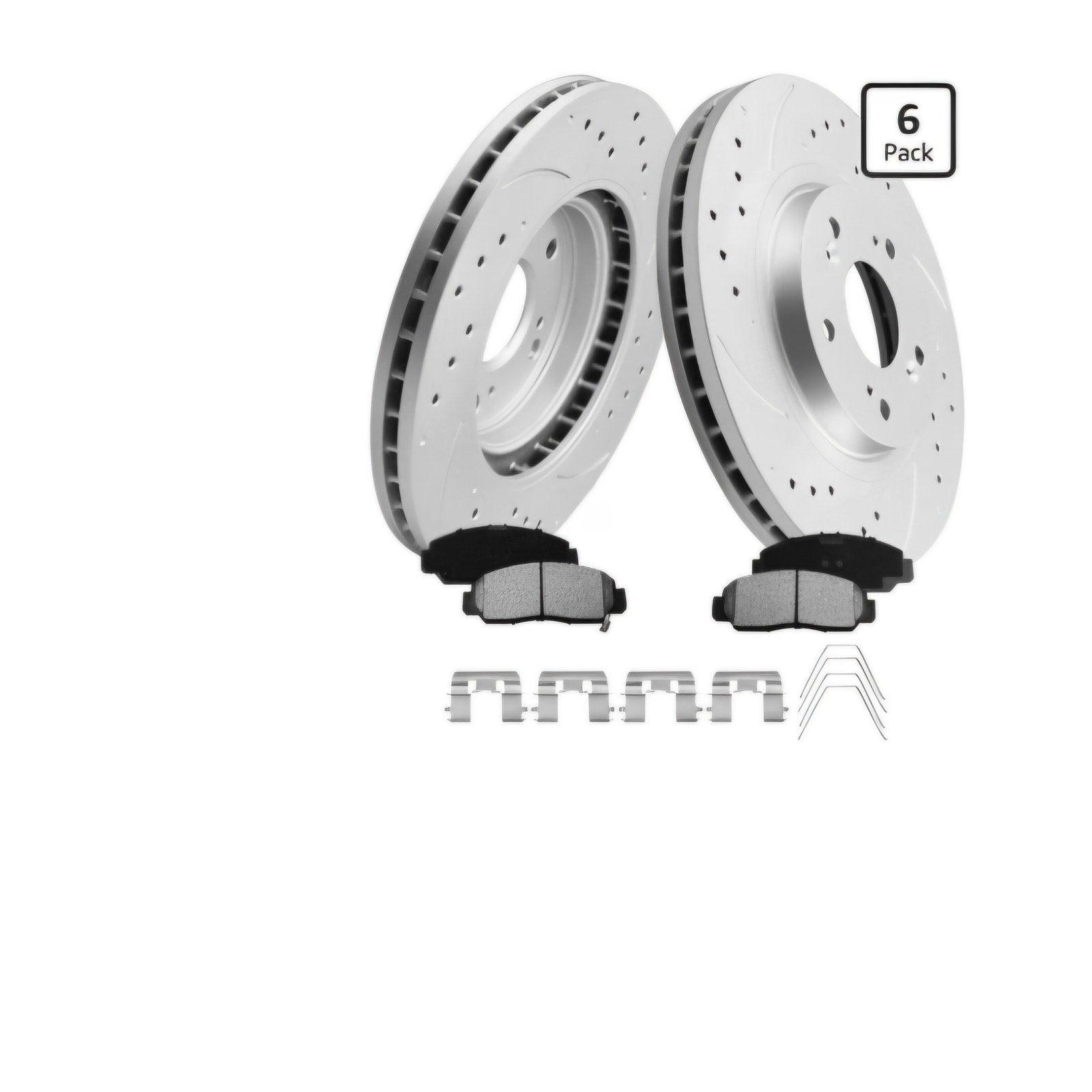 Front Geomet Coated Brake Kit for Accord [ 2013-2022 292.6mm 11.52in Rotors ] (2013-2020 EX