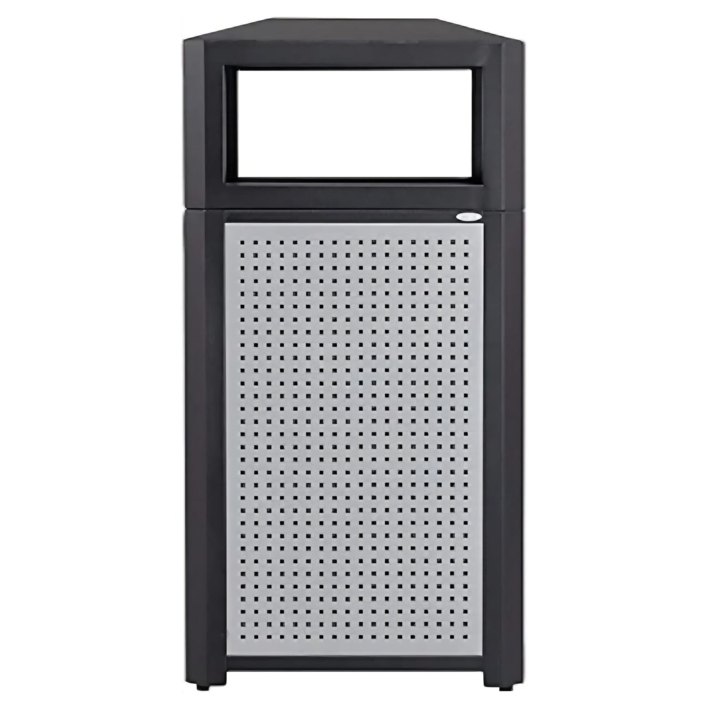 Safco Evos Steel Trash Can, 38 Gallons, Indoor and Outdoor Use, Commercial Garbage Can with Plastic Liner