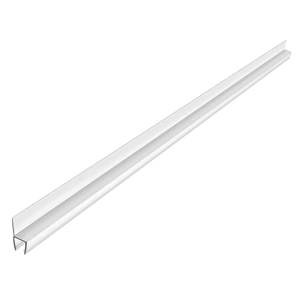 2-Pack Butecare Frameless Shower Door Side Seal Strip for 1/2" Glass Doors,