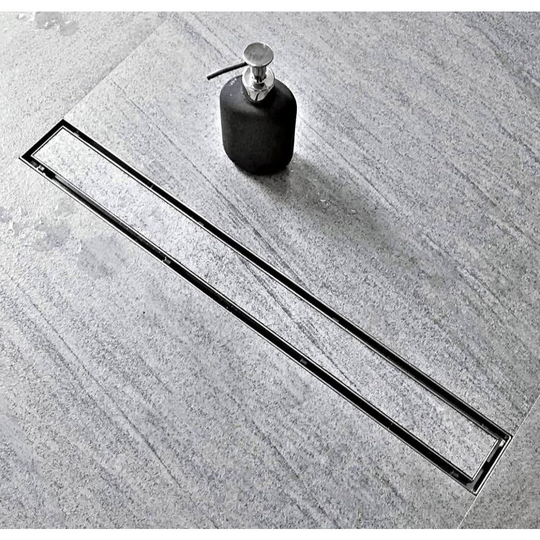 Neodrain 60-Inch Linear Shower Drain with Tile Insert Grate,Brushed 304 Stainless Steel Rectangle