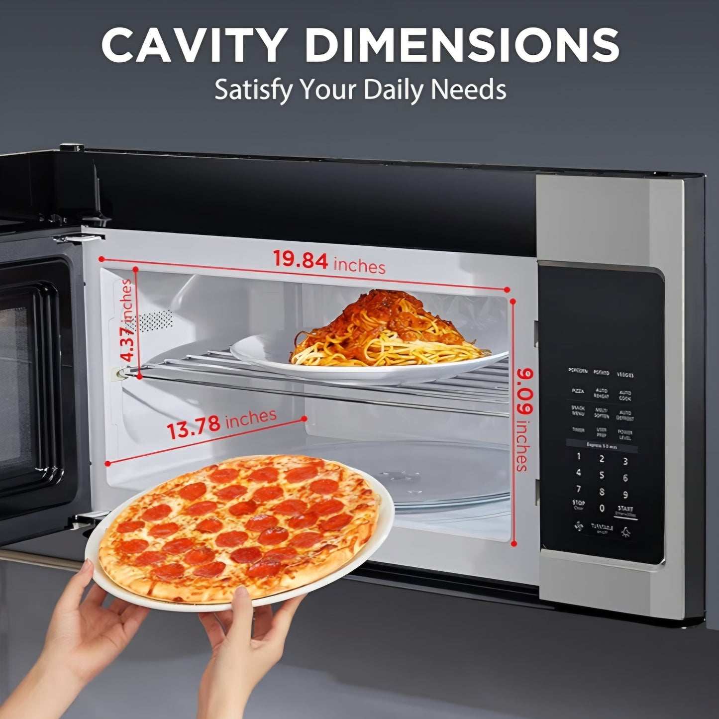 BLACK+DECKER  Over The Range Microwave Oven with One Touch