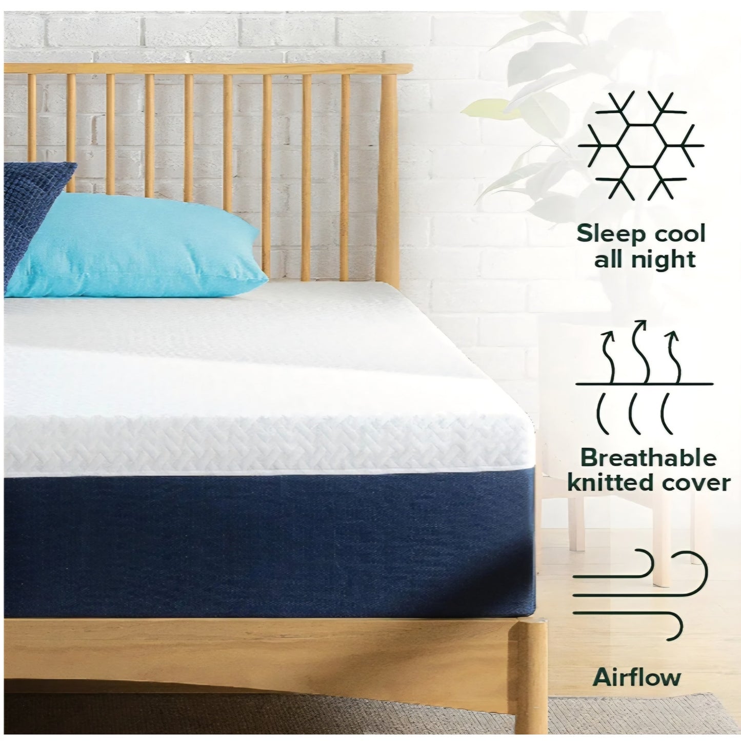 ZINUS 10 Inch King Cooling Comfort Hybrid Mattress [New Version], Fiberglass Free, Medium Firm Feel