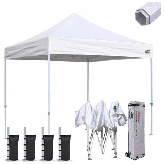 Eurmax USA Premium 10'x10' Pop-up Canopy Tent Commercial Instant Canopies Shelter with Heavy Duty