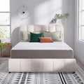 Queen matress 12 inch  Amazon Basic Medium Firm Memory Foam Mattress, Breathable, White/Grey