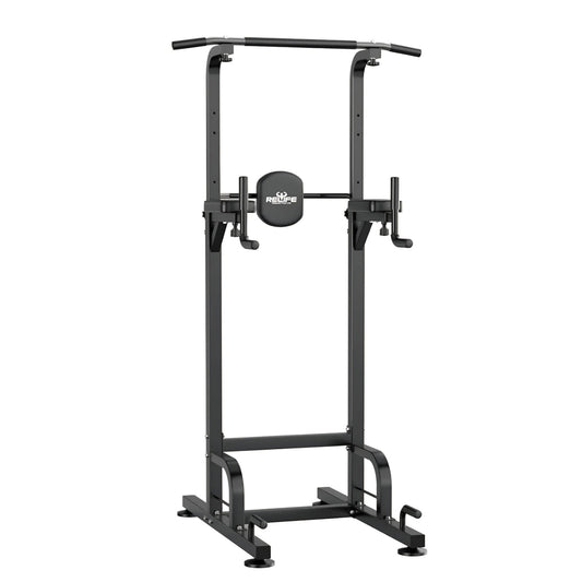 RELIFE REBUILD YOUR LIFE Power Tower Pull Up Bar Station Workout Dip Station for Home Gym Strengt