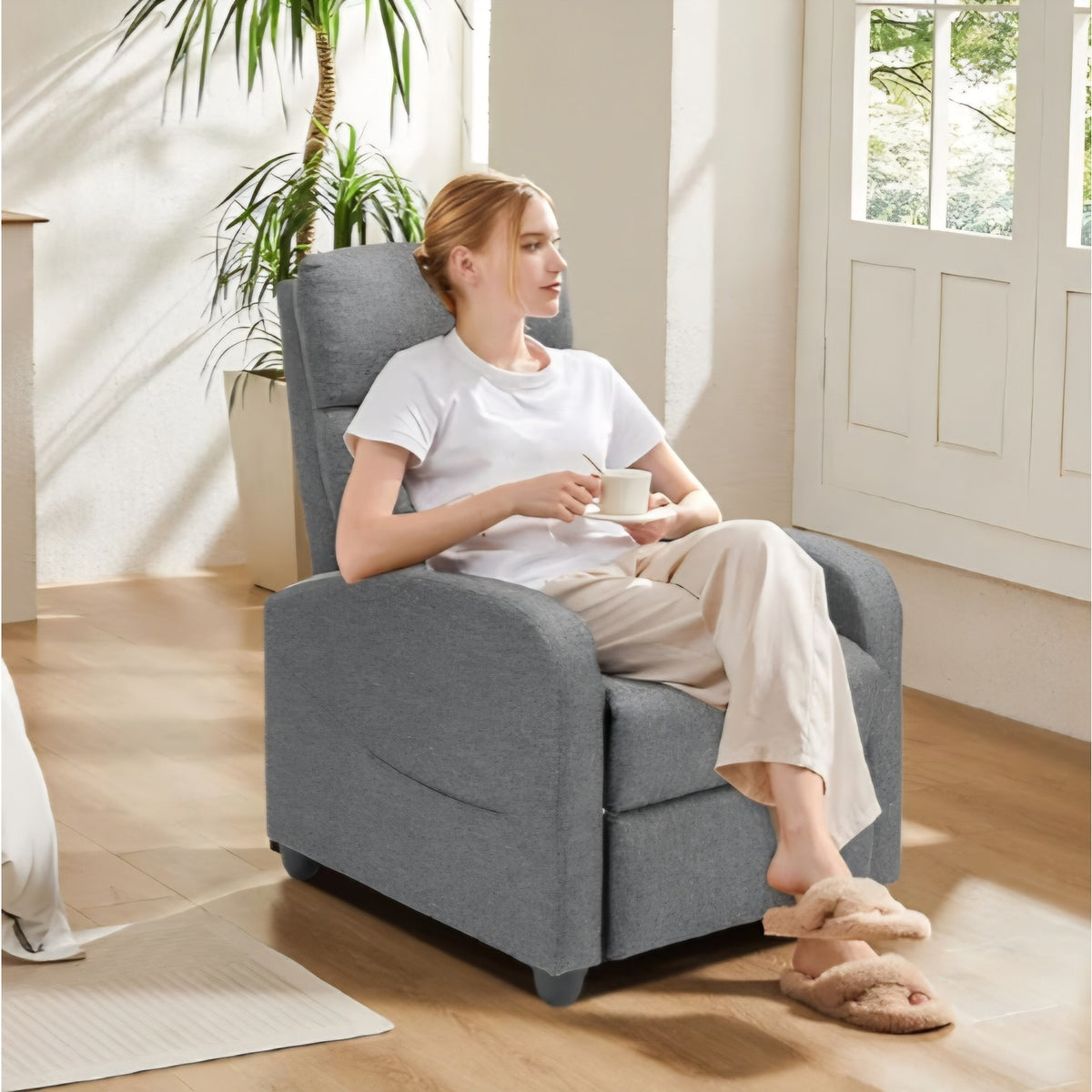 Sweetcrispy Massage Recliner Chair for Adults, Adjustable Home Theater Seating