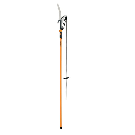 Fiskars 2-in-1 Extendable Tree Pruner and Pole Saw (Extends to 12 feet) with 12-Inch Double-Grind Saw and Double Locking System