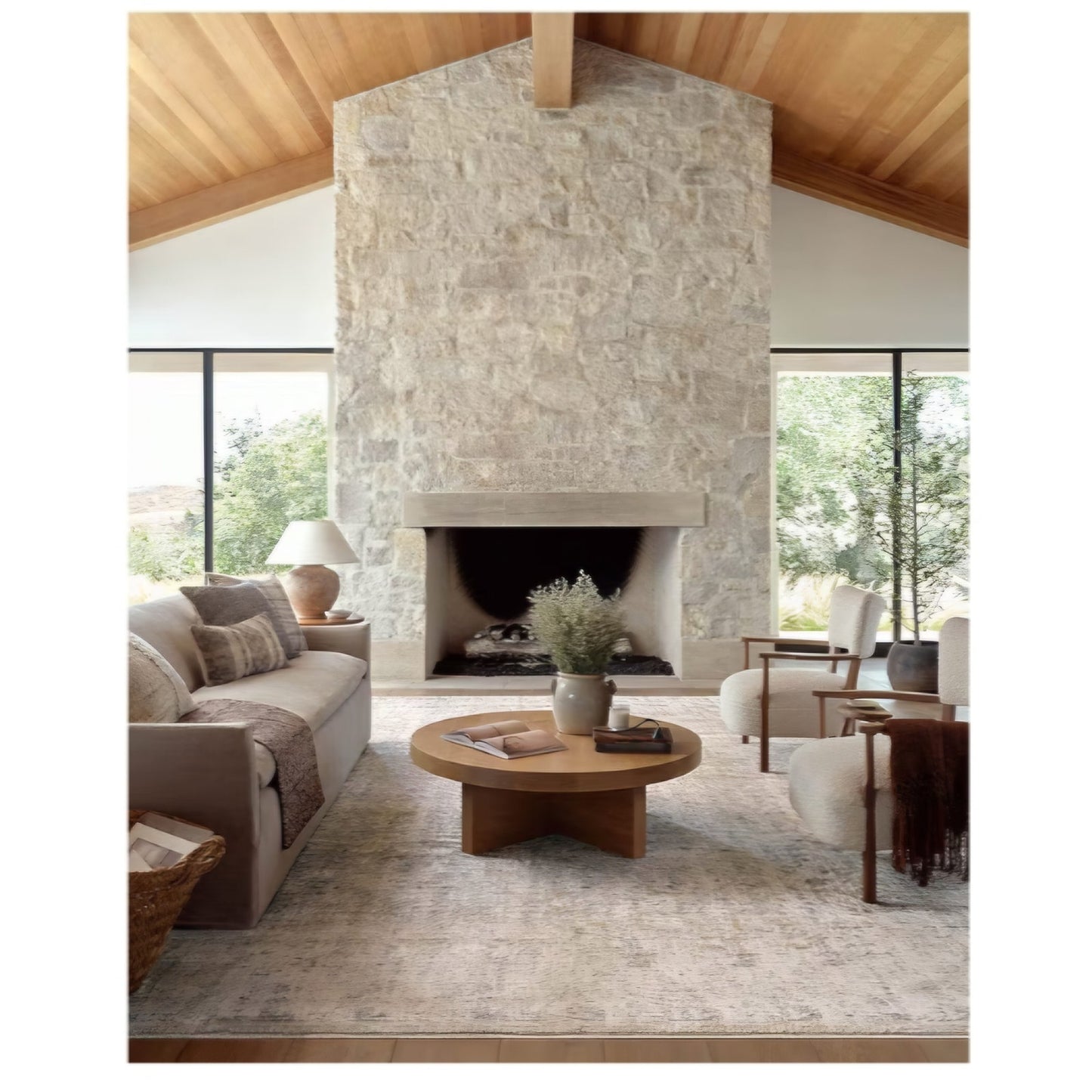 Loloi Amber Lewis Alie Sand/Sky 7'-10" x 10' Area Rug ALE-02 Approx. 8x10