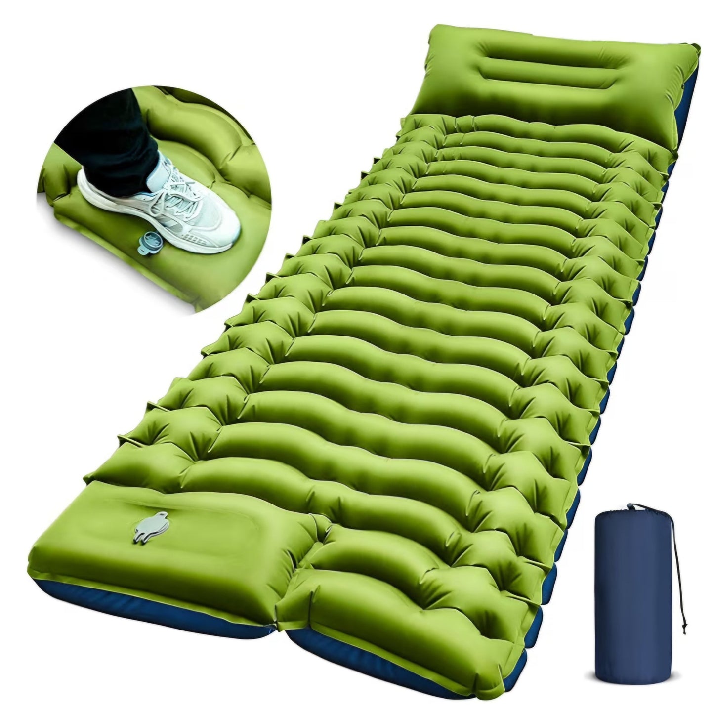 FUN PAC Camping Sleeping Pad, Ultralight Camping Mat with Pillow