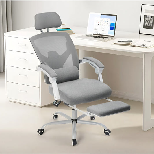 Office Computer Desk Chair with Footrest,Ergonomic High-Back Mesh Rolling Work