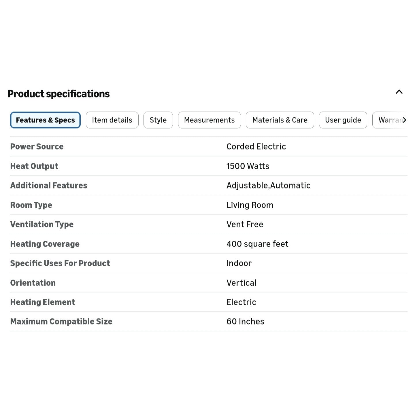 60" Recessed and Wall Mounted Electric Fireplace, Low Noise, Fit for 2 x 6 Stud, Remote Control