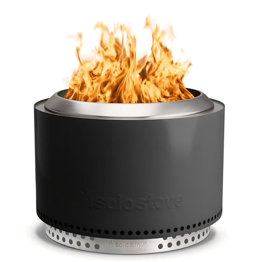 Solo Stove Yukon 2.0 + Stand, 27 Inch Smokeless Fire Pit – Portable Stainless Steel Outdoor Firepl