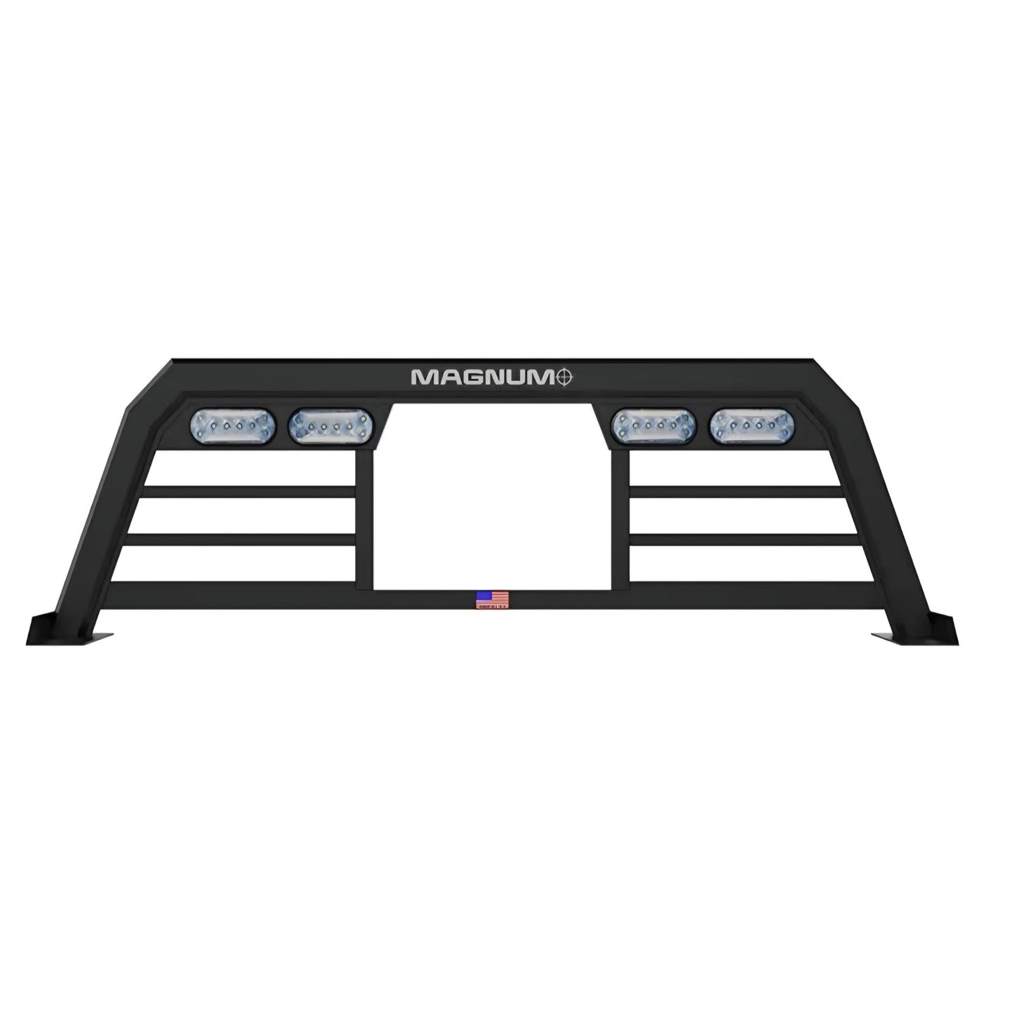 Magnum Low Pro Lighted Headache Rack with Window Cut Out | Fits RAM Classic