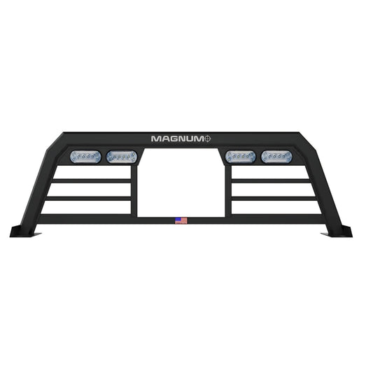 Magnum Low Pro Lighted Headache Rack with Window Cut Out | Fits RAM Classic