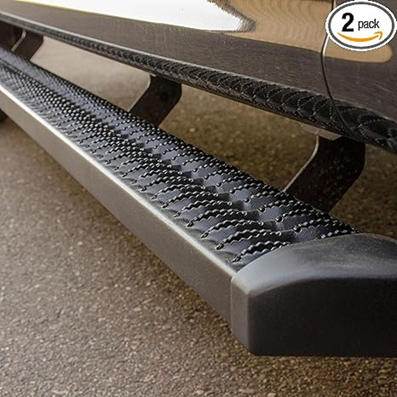 ARIES SlimGrip 5"x88" Black Al Running Boards, F-250 Super Duty, F-350 Super Duty, F-450 Super Duty