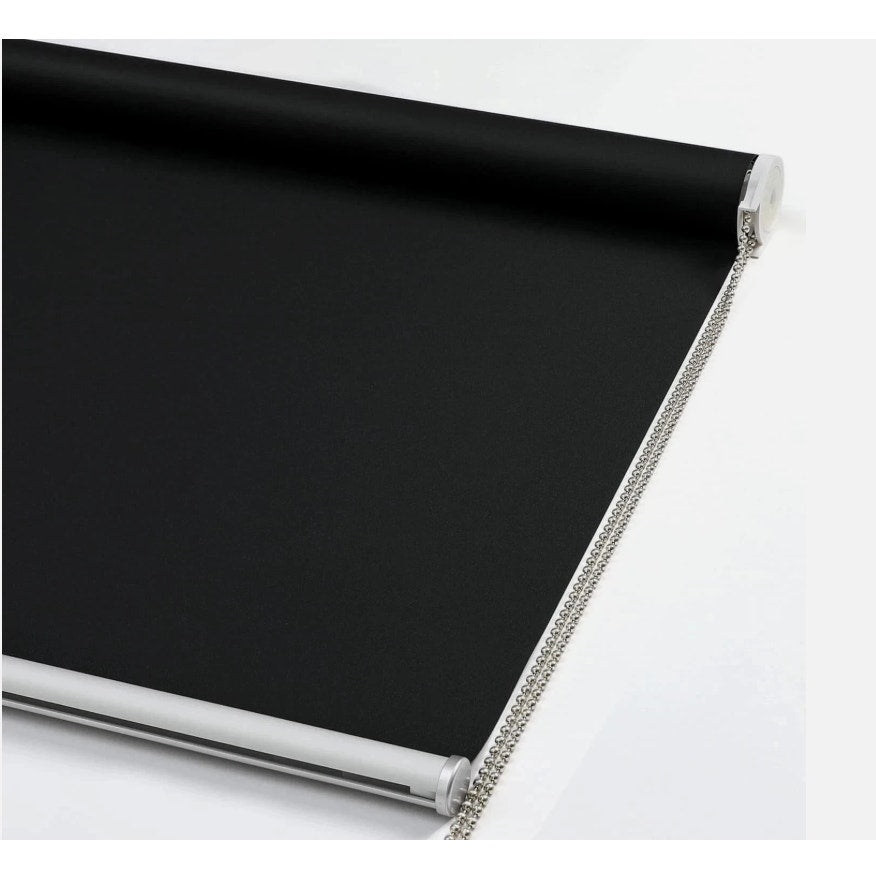 37" W x 72" H ChrisDowa 100% Blackout Roller Shade Black