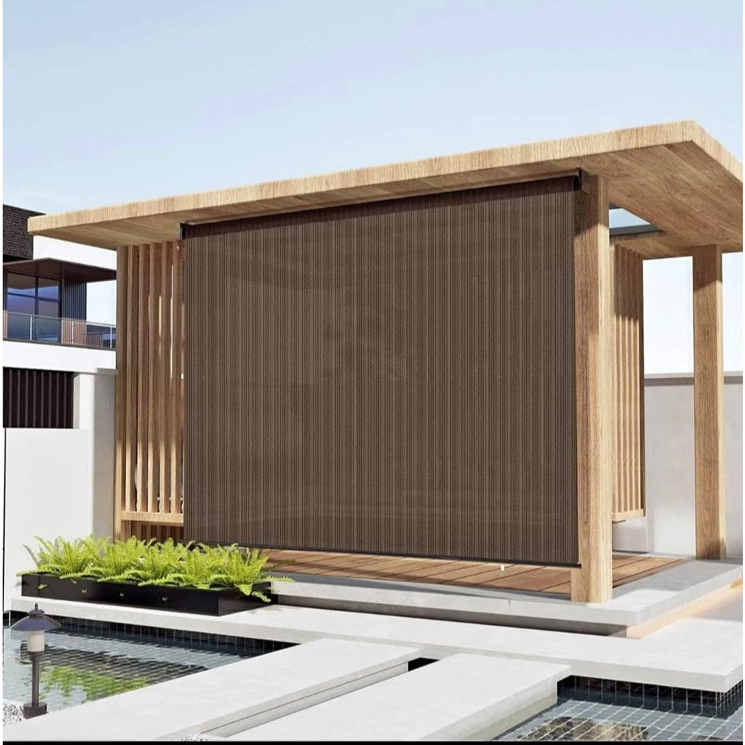 50 OBO LOVE STORY Outdoor Roller Shades,6'(W)*6'(H) Exterior Roll Up Shades,Roll Up Blinds forPatio