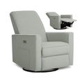 power Glider Recliner Harlow Upholstered with USB Charging Rocking & 275° Swivel