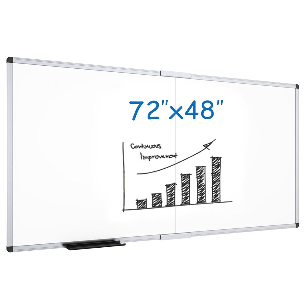 VIZ-PRO Magnetic Dry Erase Board, 72 X 48 Inches