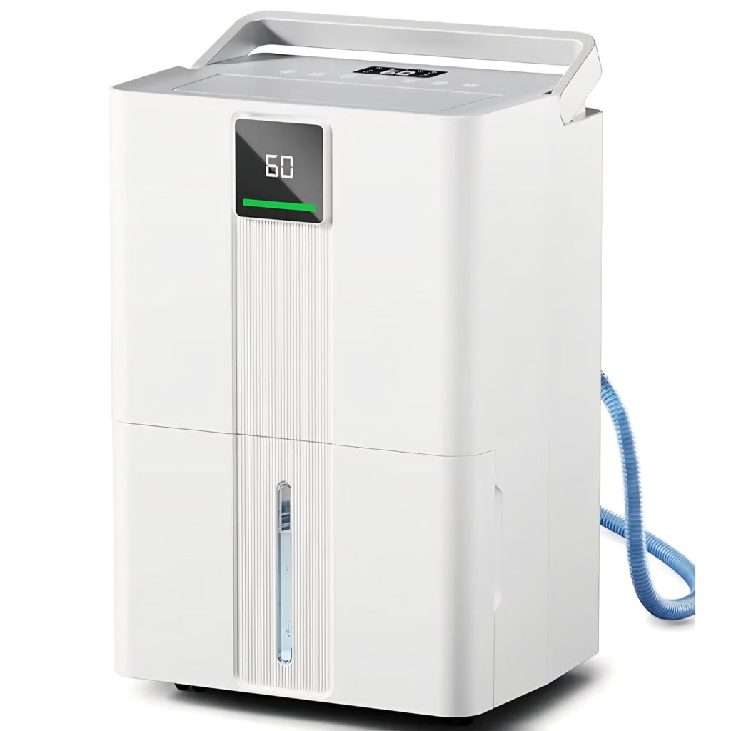 MEPTY Dehumidifier for Basement &amp; Home with Drain Hose,Smart Humidity Control,24H Timer &amp; Child Lock,3-Color Humidity Display Ideal for Bedroom,Bathroom