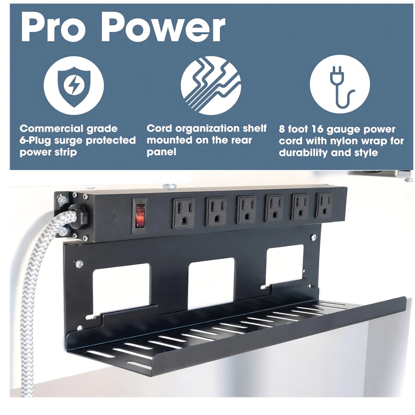 Roam & Remain Dual Lift Adjustable Height Electric Standing Desk— Adjust Both Monitor and Desk Heig