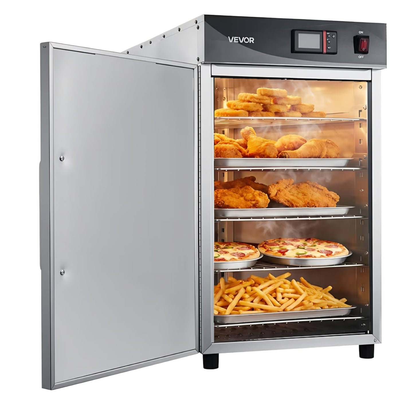 Electric Hot Box Food Warmer, 5-Tier Commercial Warming Cabinet with Water Tray