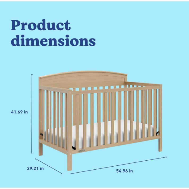 Graco Benton 5-in-1 Convertible Crib, Driftwood