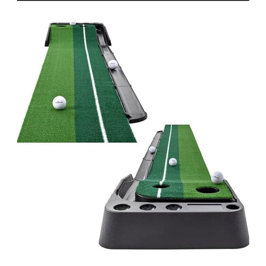 Abco Tech Indoor Golf Putting Green - Portable Golf Mat with Auto Ball Return - Mini Golf Practice f