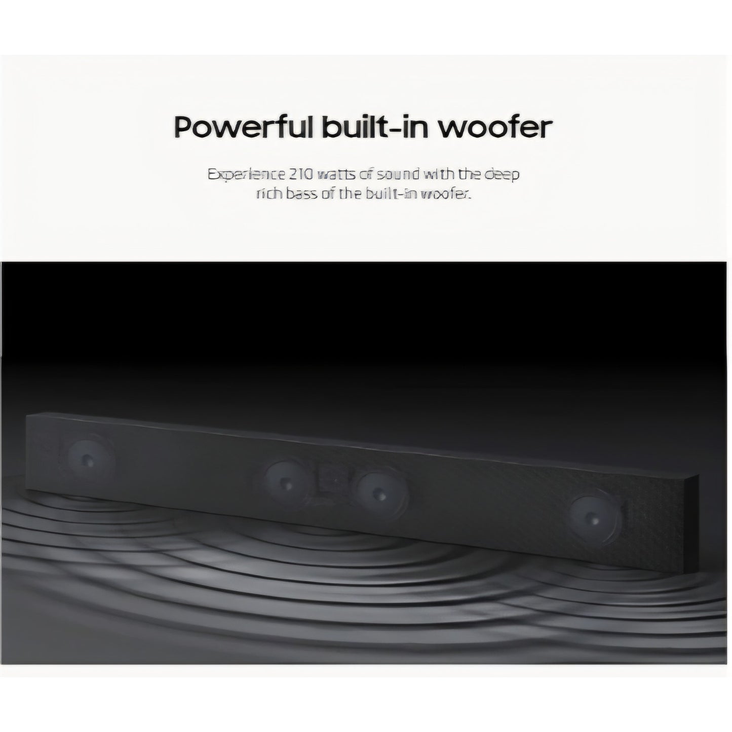 SAMSUNG HW-LST70T 3.0ch The Terrace Outdoor Soundbar w/ Dolby Audio, Built-In Subwoofer, Distortion