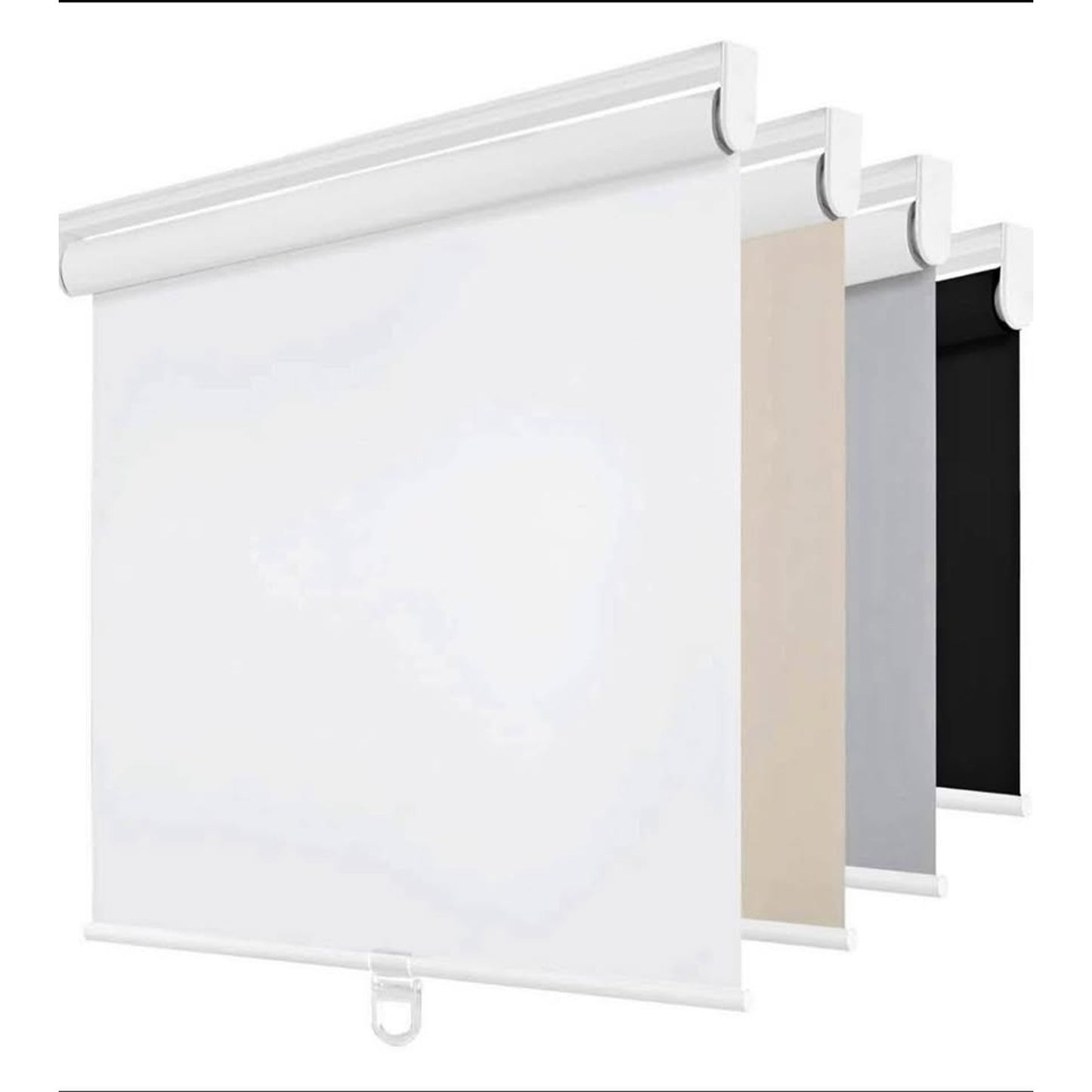 ChrisDowa Cordless Blackout Roller Shades for Windows, Thermal Insulated UV Protection Pull Down Sha