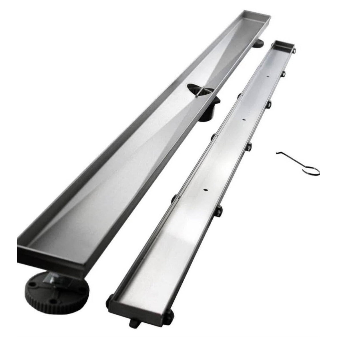 Neodrain 60-Inch Linear Shower Drain with Tile Insert Grate,Brushed 304 Stainless Steel Rectangle